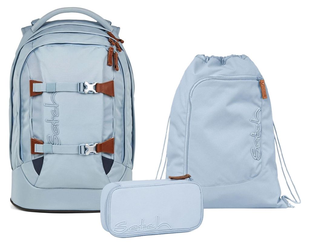 Satch, Schulrucksack-Set PACK Nordic Ice Blue 3-teilig, ab Produktbild 