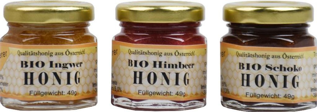 Honig-Set Himbeer-Ingwer-Schoko