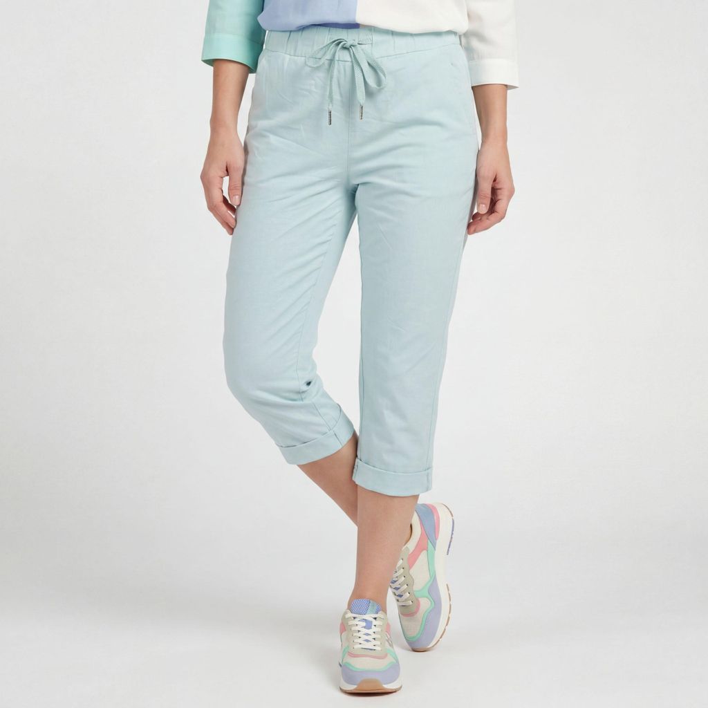 Caprihose Kurze Sommerhose mit Stretch 36 bis 48 Schlupfhose für Damen