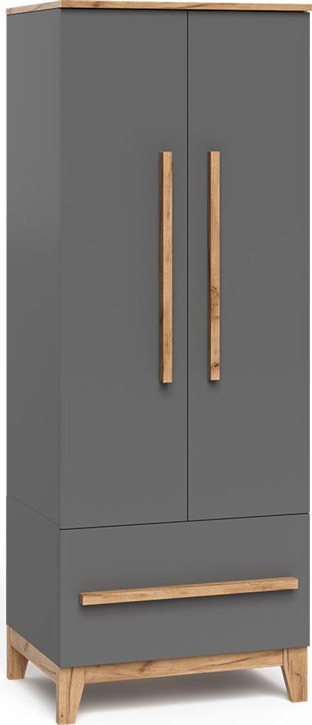 Dětská šatní skříň Vitalispa Malia Grey/Artisan 70 x 186.8 Obrázek produktu 