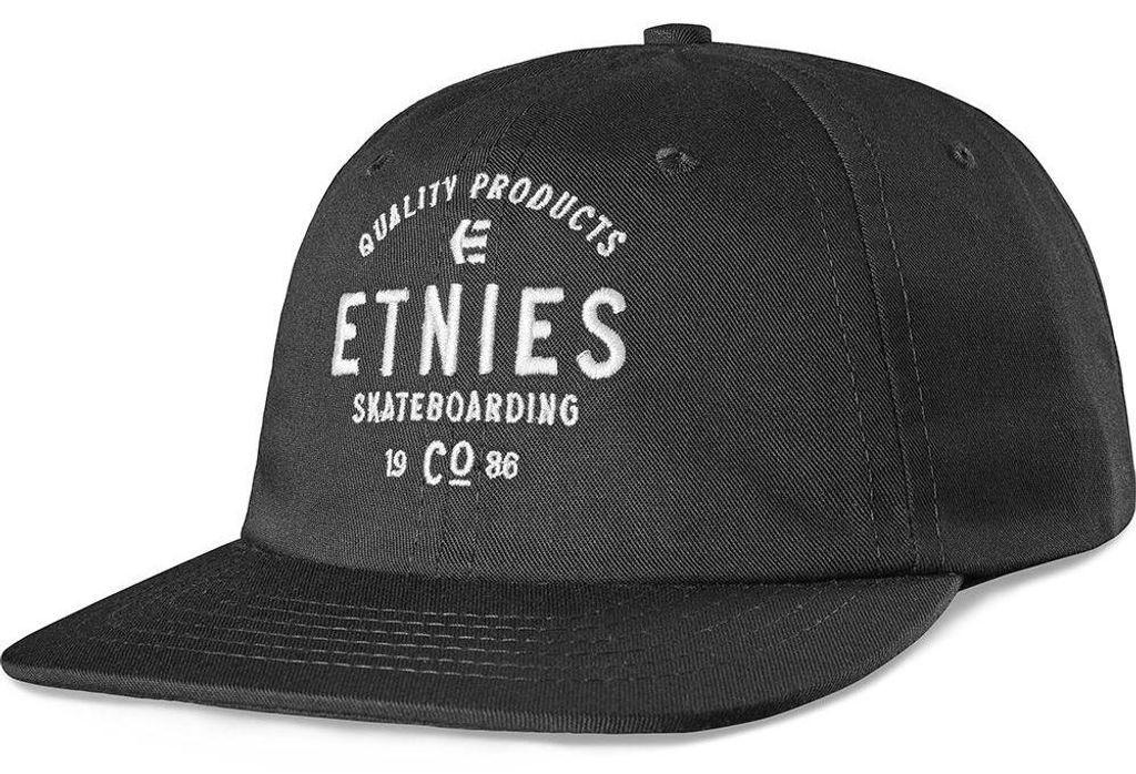 Etnies Skate Co Strapback Kappe SCHWARZ/WEISS Einheitsgröße