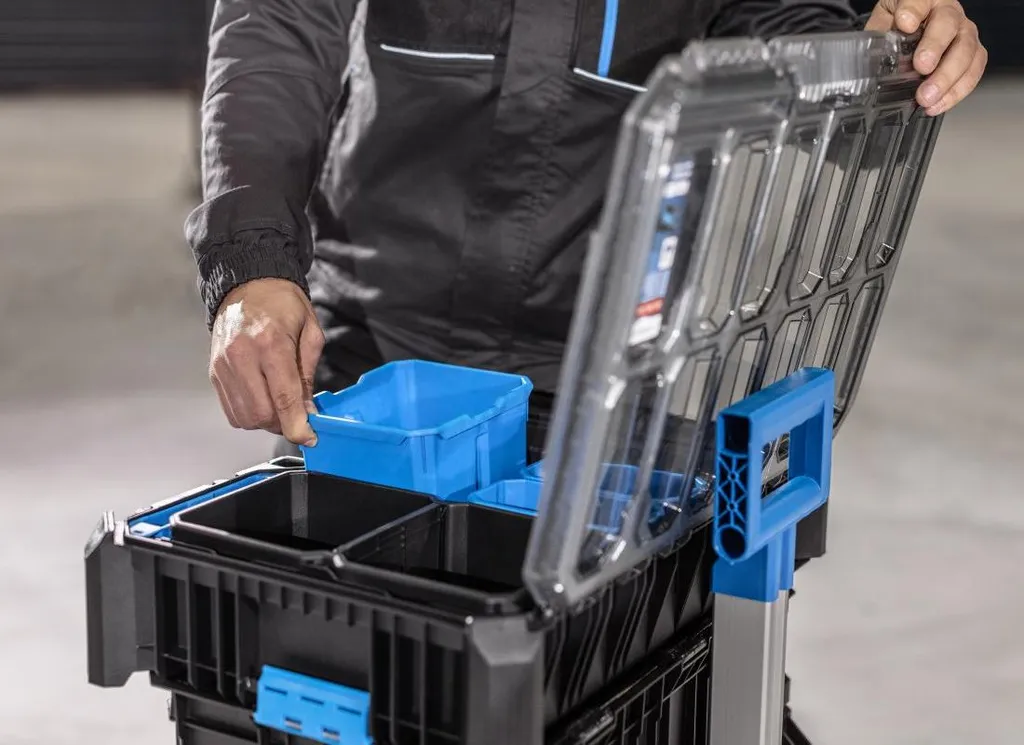 Mallette à Outils de Chantier Organiseur 5 Compartiments Högert HT7G508 - 4