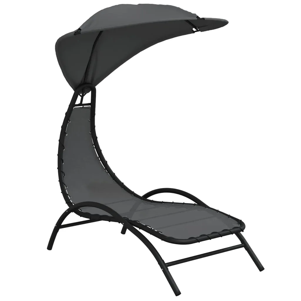 vidaXL Lettino Tettuccio 167x80x195 cm | Struttura Acciaio Alta Resistenza - 3