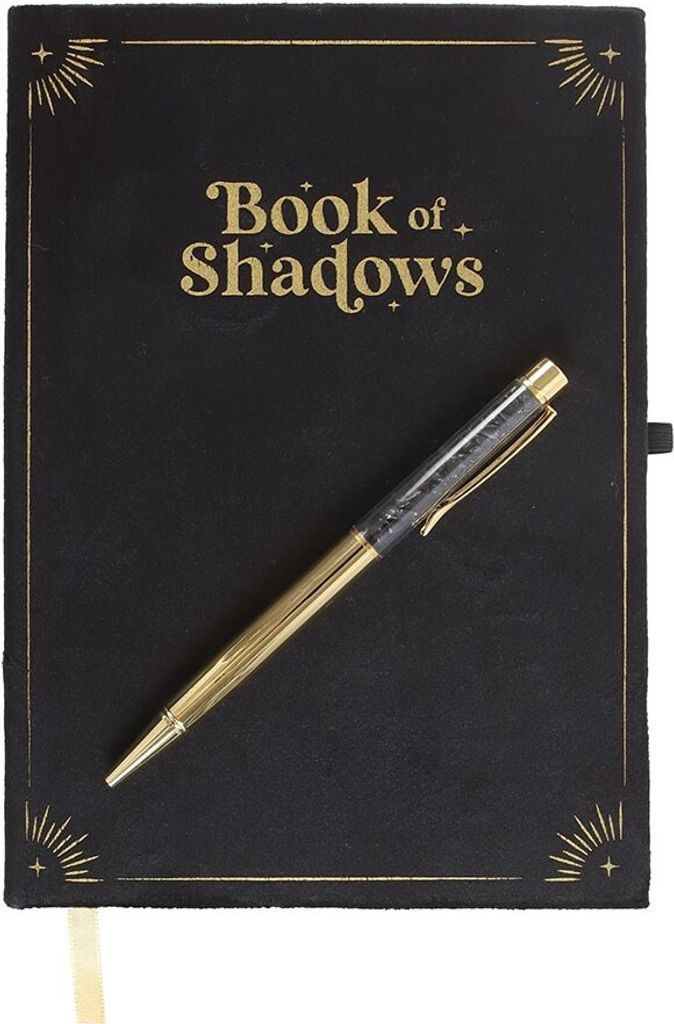Something Different - Notizbuch mit Stift "Book of Shadows", Obsidian SD6703 (Einheitsgröße) (Schwarz)