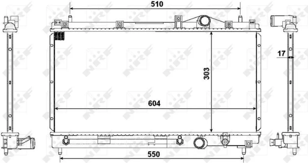 Radiateur de refroidissement moteur pour Neon I - Pièce Qualité NRF