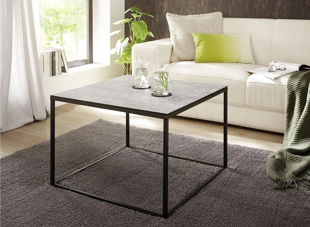 Table basse FARGO compacte et robuste - Idéale petits salons 60x45x60 cm - 2