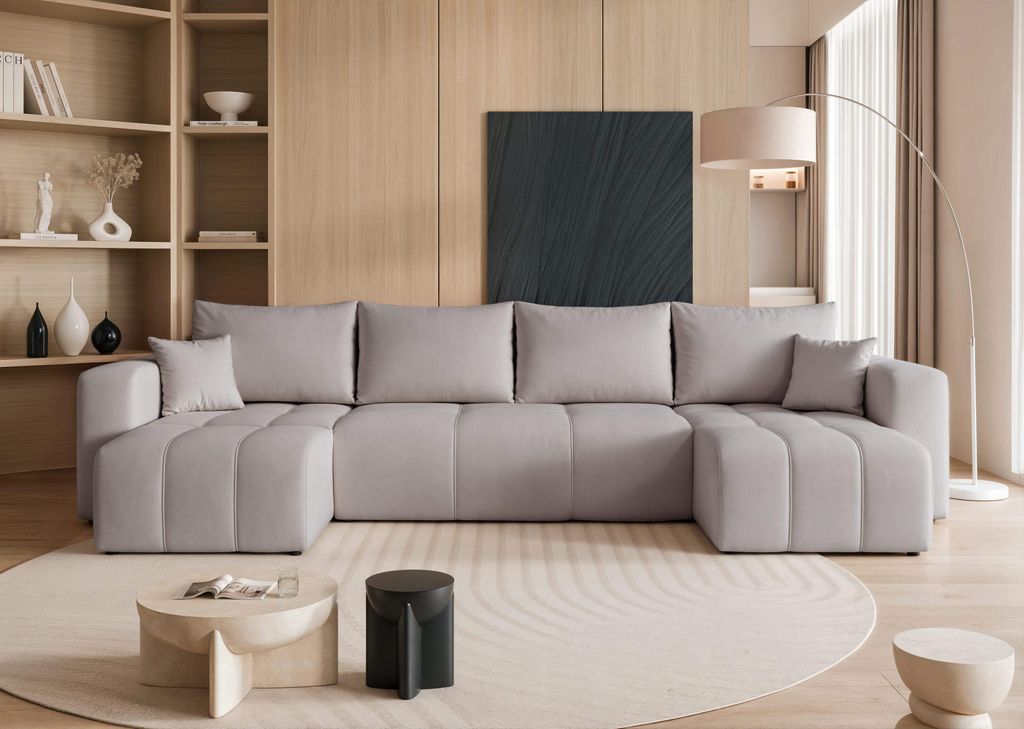 Idohome – canapé d'angle moderne en U avec fonction Image du produit 