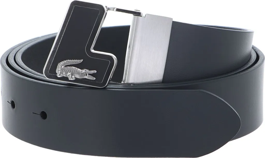 Lacoste Cintura Uomo in Pelle Gardenia Grigio Scuro W125 | Shop Online
