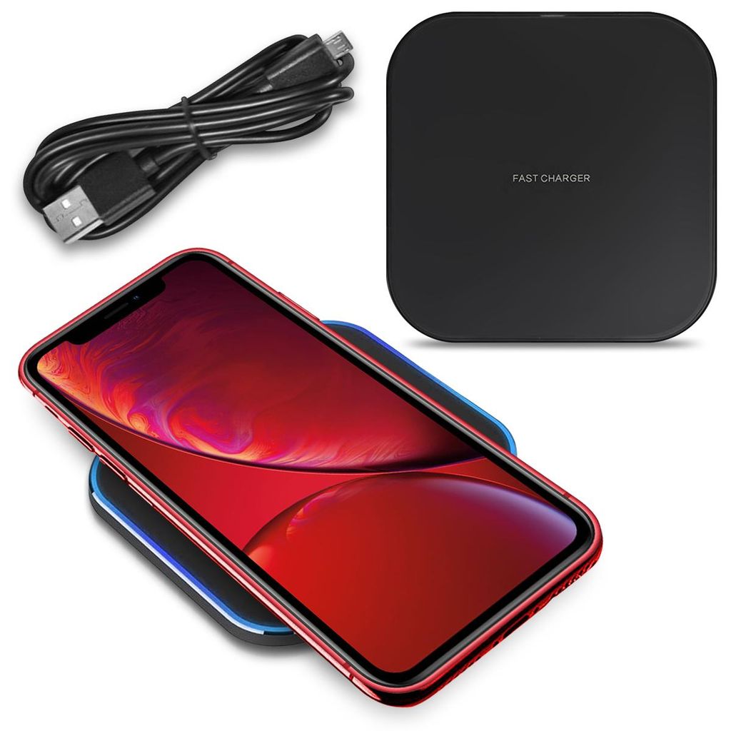 Wireless Qi Ladestation Apple iPhone XR Charger Induktives Produktbild 