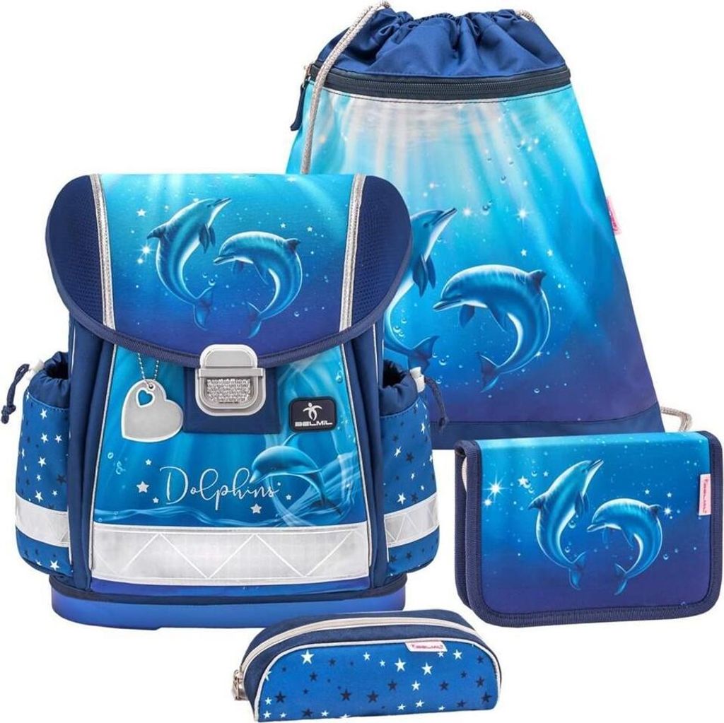 Belmil Schulranzen Set Mädchen "Delfin" 1.Klasse CLASSY Produktbild 