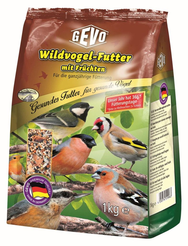 Artikelbild 1 von 'Wildvogelfutter mit Früchten (1 kg)' aus der Kategorie Gartenvogelfutter
