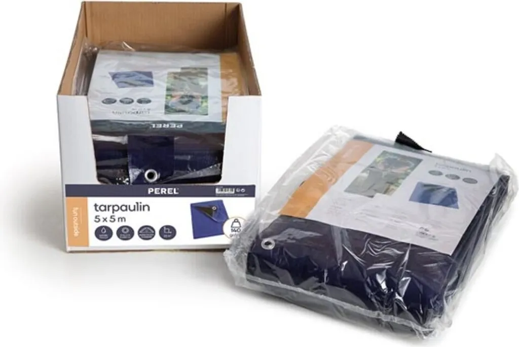 Bâche indéchirable 5x5 mètres avec oeillets - Protection grand format - 11