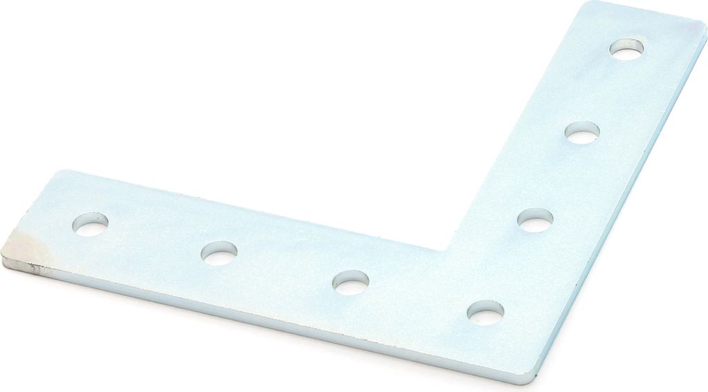 Verbinderplatte I-Typ Nut 5, L - 20x80x80mm, Stahl 2mm galvanisch verzinkt