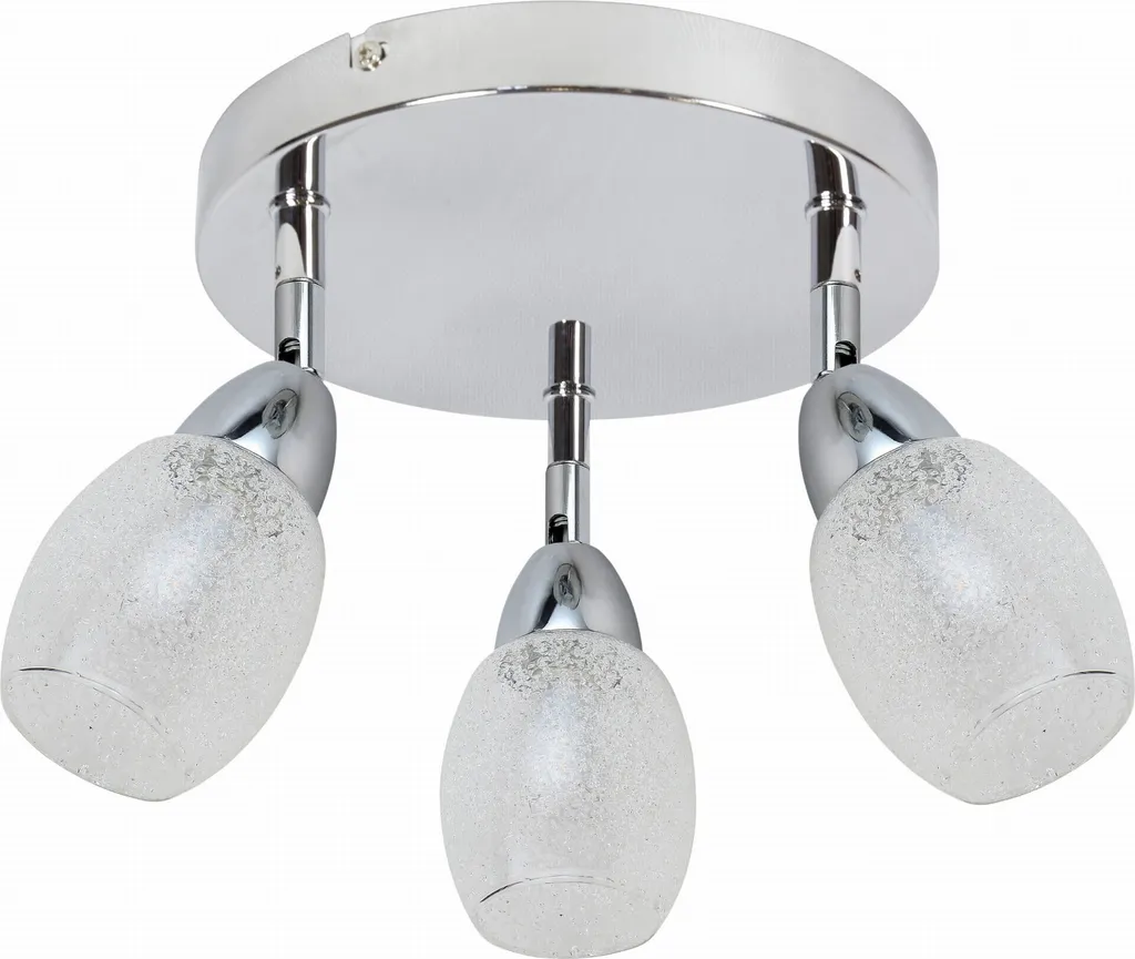 Plafonnier RICO chrome Candellux 98-67692 pour illuminer une pièce sombre
