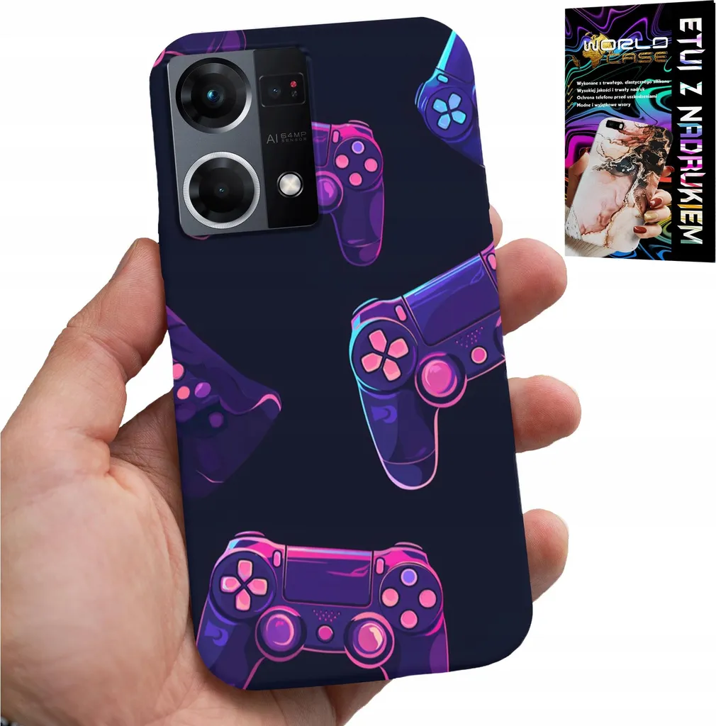 Cover Gaming Oppo Reno 7 4G + Vetro Protettivo - Design Esclusivo - 1