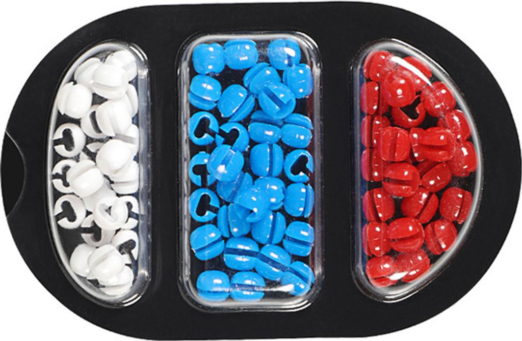 INF Perlenaufkleber für BeatsX, nicht rückgabefähig (Blau, Weiß, Rot, ca. 70 Perlen)