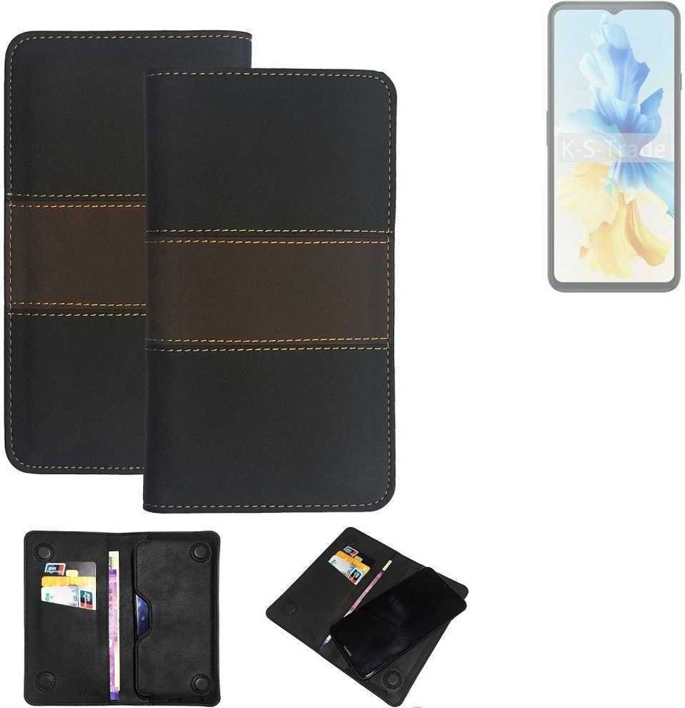 K-S-Trade Hülle Handyhülle kompatibel mit Cubot Note 40 Schutzhülle Walletcase Bookstyle Tasche Schutz Case Handytasche Wallet Cover Kunstleder