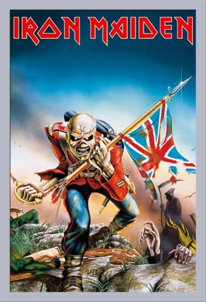 Iron Maiden Trooper Poster 61x91,5 cm + Cornice Shinsuke Maxi Argento