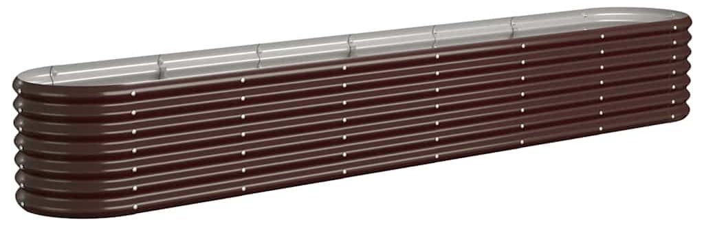 vidaXL Hochbeet Verzinkter Stahl 260x40x36 cm Braun Produktbild 