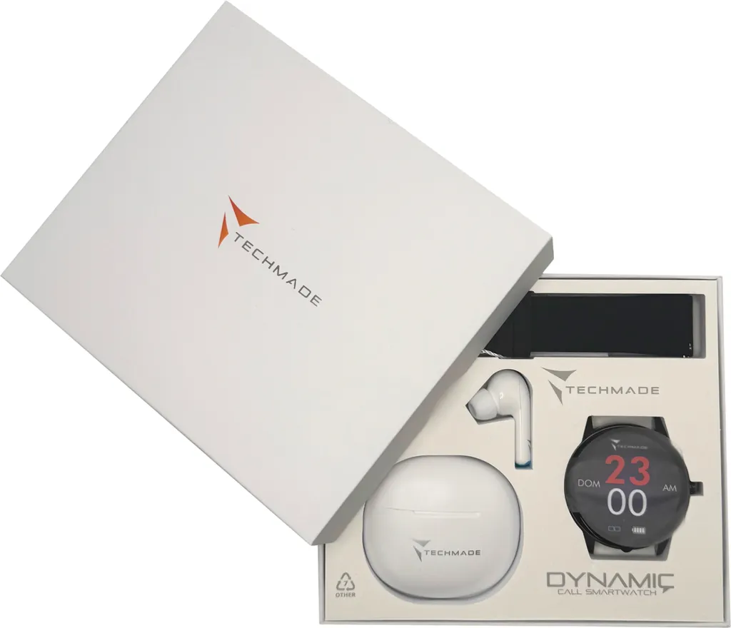 Ne manquez plus aucun appel avec la Smartwatch Techmade Dynamic noire