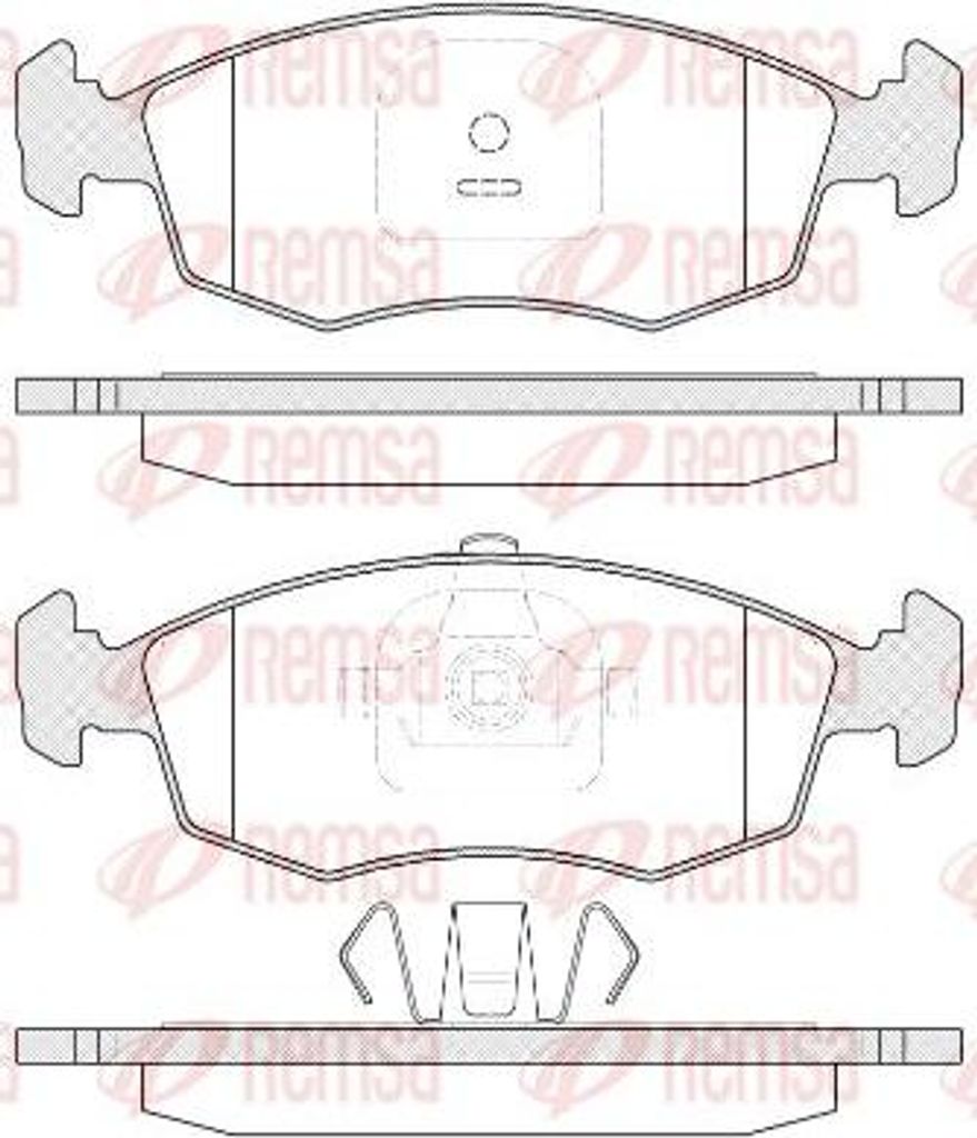 REMSA 0172.35 Bremsbelagsatz, Scheibenbremse OE 7087426 kompatibel mit Strada