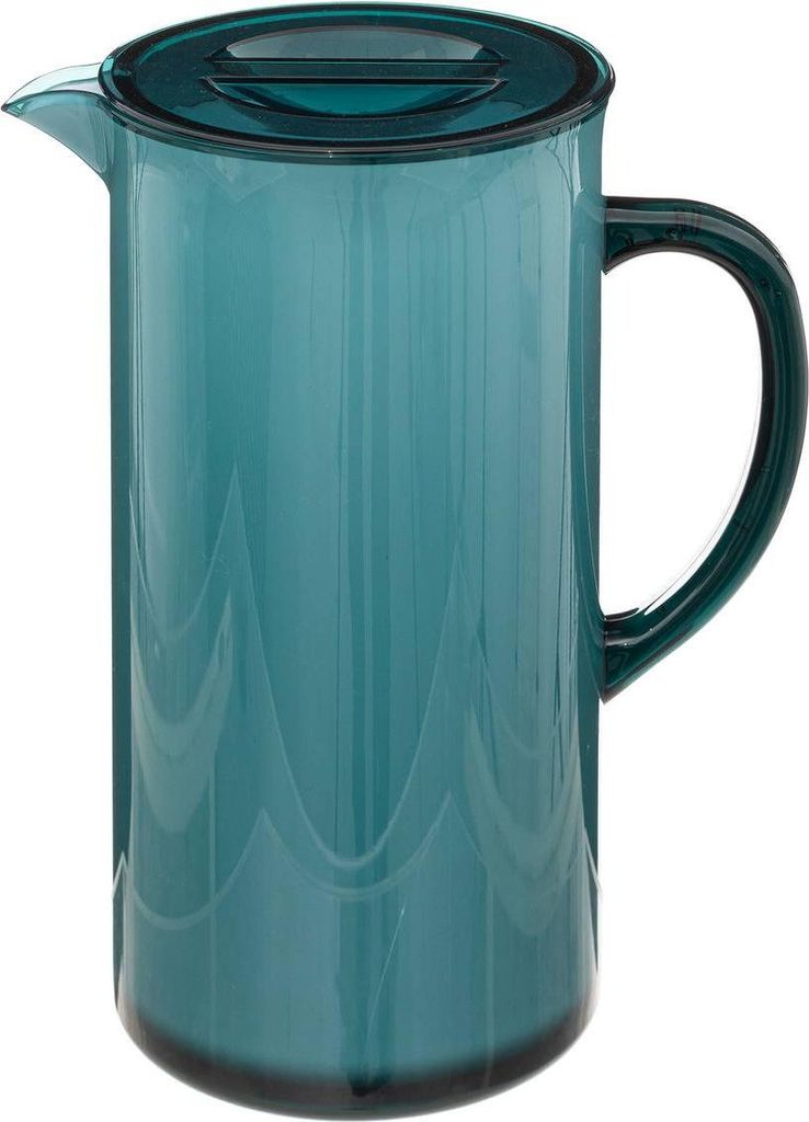 Krug mit deckel "square" petrolblau - 5 five simply smart