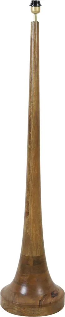Lampadaire en Bois Marron Jovany pour Salon - Luminaire E27 Moderne