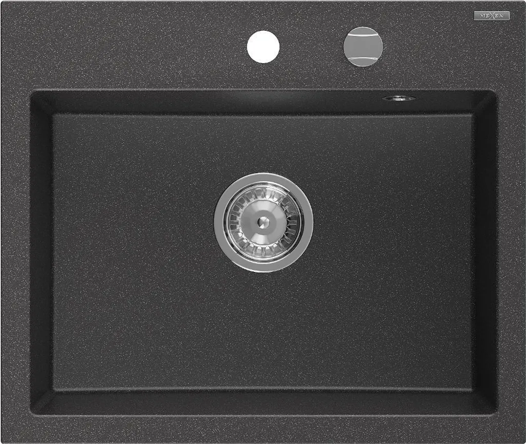 Mexen Oscar Lavello Granito Nero 1 Vasca 580x490mm | Cucina Moderna