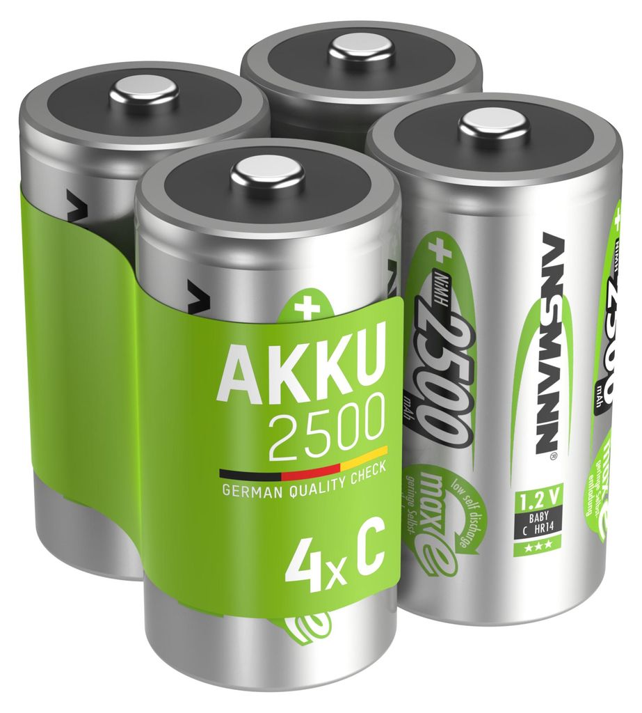 ANSMANN Akku C 2500mAh Baby NiMH 1,2V – 1000x Produktbild 