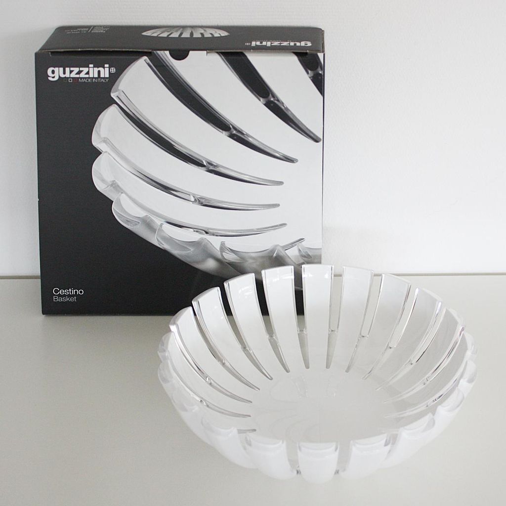 guzzini Brotkorb GRACE transparent-weiß D ca. 25 cm
