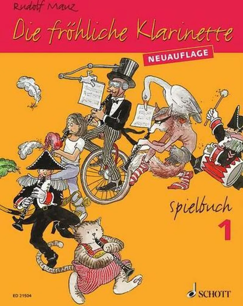 Recueil de partitions clarinette débutant Die fröhliche Klarinette 1