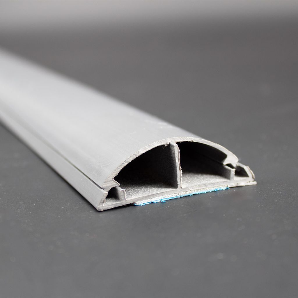 Bodenkanal 15x50mm 1m grau Selbstklebend Produktbild 4