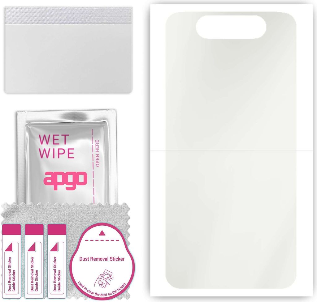 apgo Rückseite Schutzfolie, Matt, kompatibel mit Samsung Galaxy A80, Hinten Hydrogel-Displayschutzfolie mit Positionierhilfe, kratzfest, einfache ...