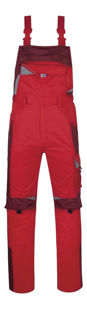 BESTWORK Latzhose rot/bordeaux, Gr. 110 - PKA Klöcker