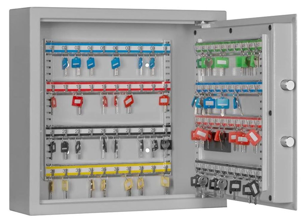 Schlüsseltresore mit serienmäßigem Elektronikschloss, div Ausführungen, inkl Notöffnungsschloss, 1-seitige Türverriegelung und inkl Verankeru...