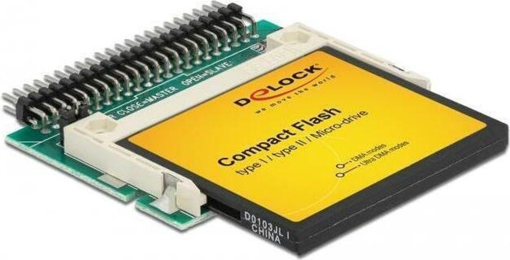 DELOCK IDE Adapter IDE 44Pin -> CF Card I/II vertikal