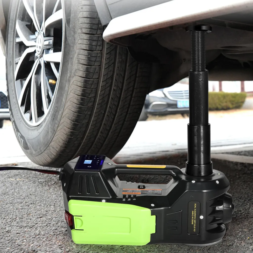 Cric Électrique 5 Tonnes 12V Haute Performance avec Clé à Choc Intégrée