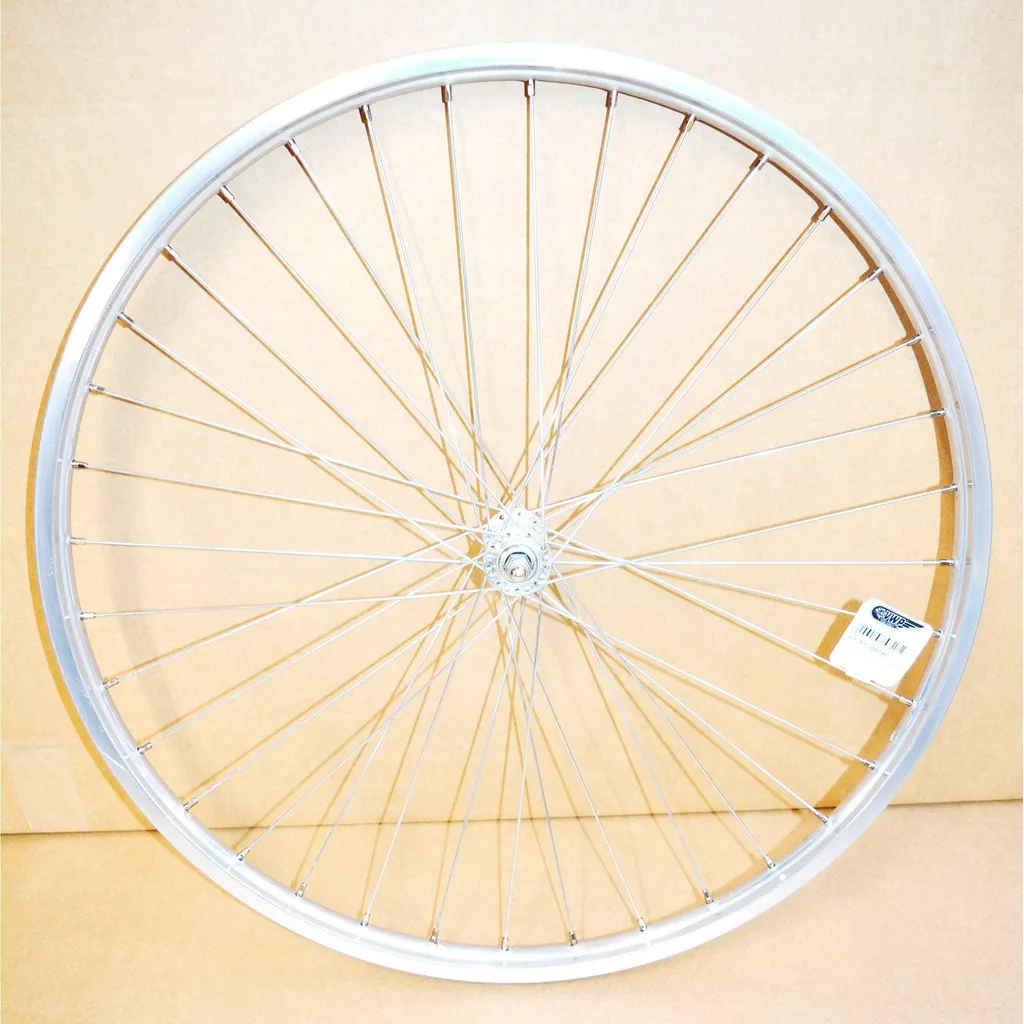 Roue avant vélo aluminium 28 pouces HL32 avec rayons zinc 2mm NF VA