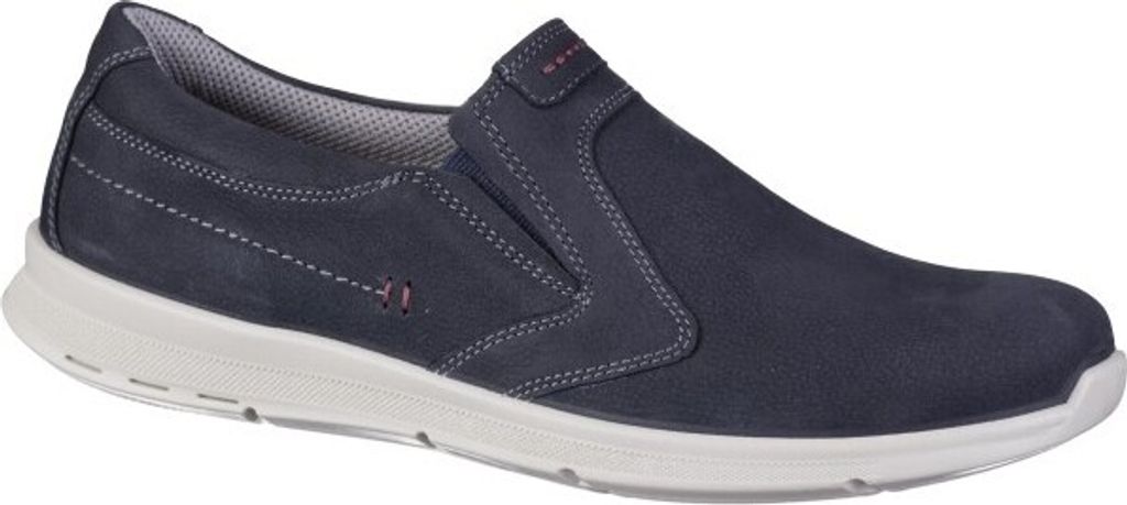 JOMOS Herren Leder Slippers nachtblau, Climafutter, Jomos Aircomfort Fußbett