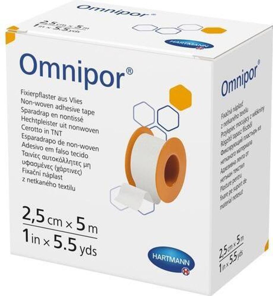 OMNIPOR Fixierpflaster Vlies 2,5 cmx5 m