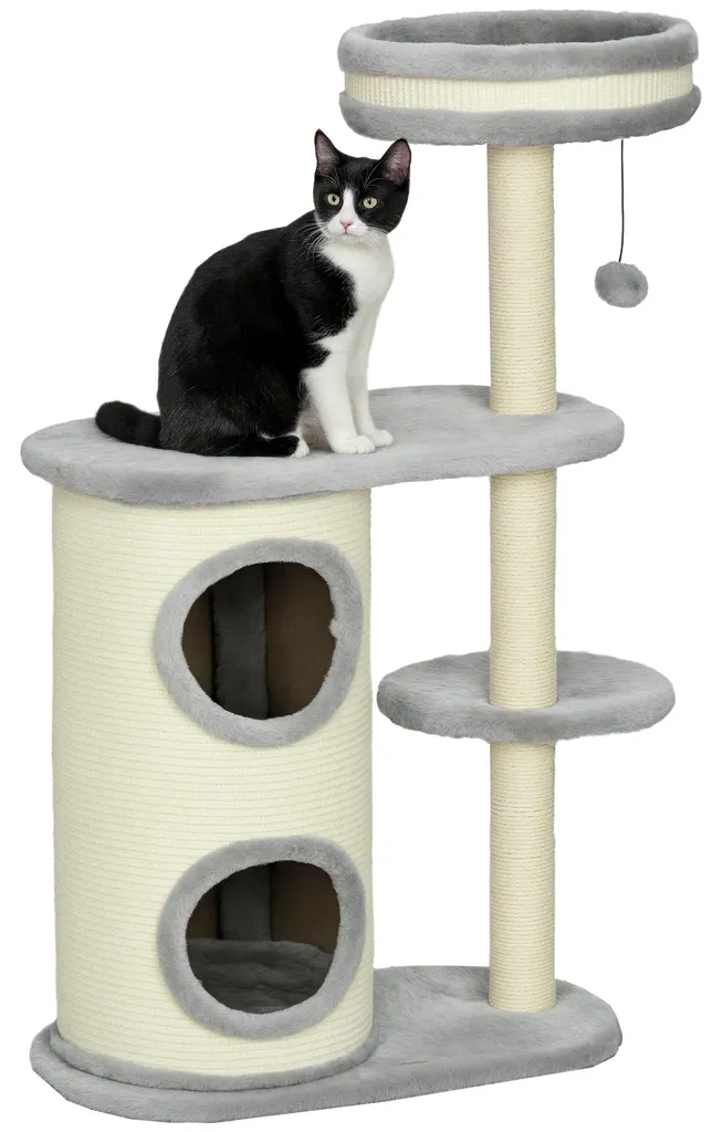 Arbre d'escalade pour chat avec griffoir en sisal et niche de repos