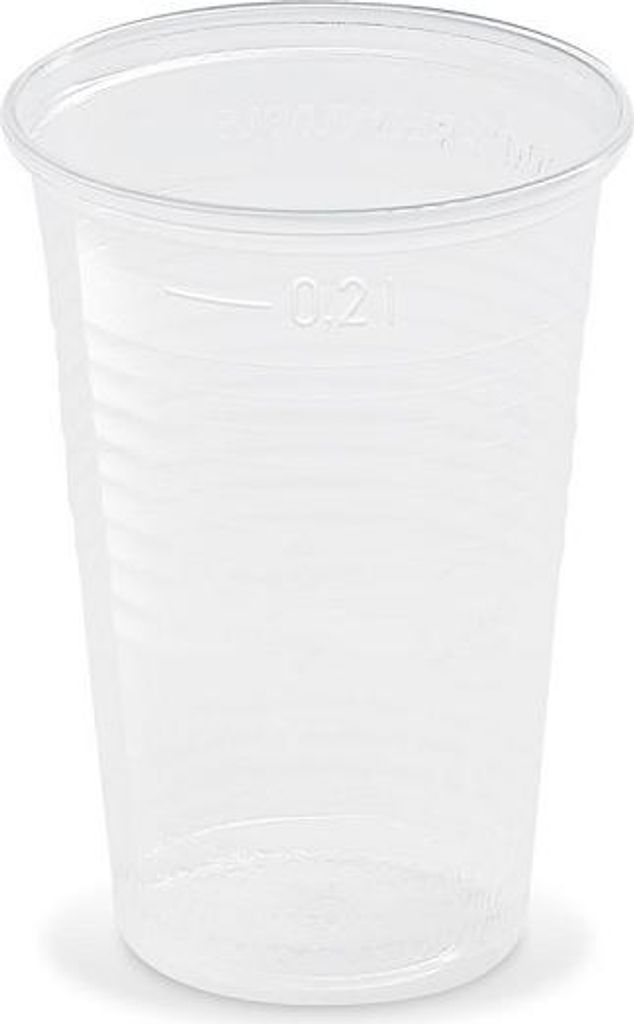 Kelímek plastový transparentní 0,2 l, průměr 70 mm - 100 ks Obrázek produktu 