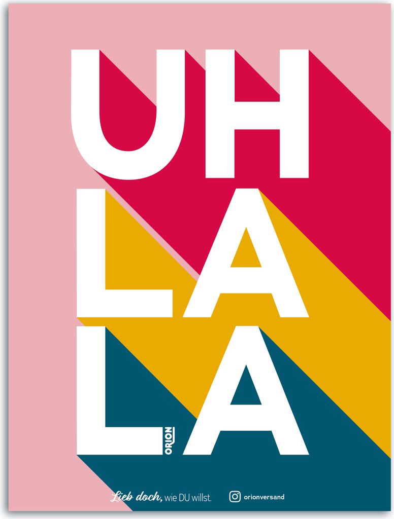 Uh La La Poster by ORION 30 x 40 cm