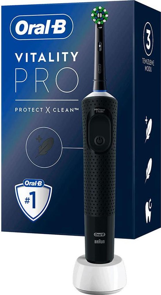 Brosse électrique Oral B Pro Vitality Noire Nettoyage Image du produit 