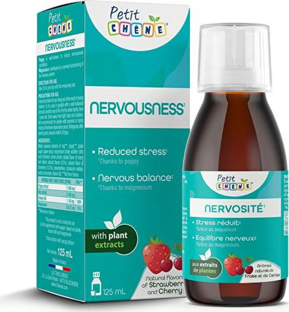 Sirop pour réduire la nervosité des enfants agitation douce 125ml