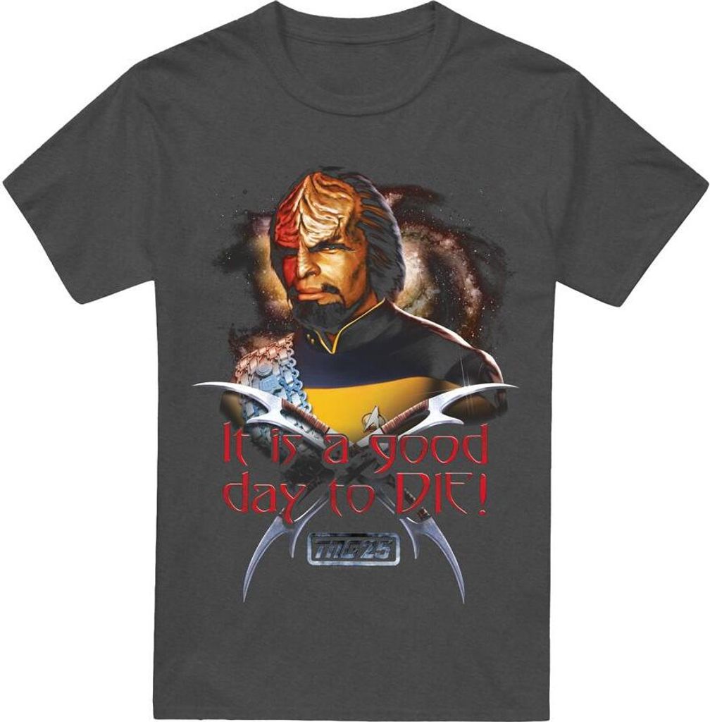Star Trek - "Good Day to Die" T-Shirt für Herren/Damen Uni TV17487 (XXL) (Holzkohle)