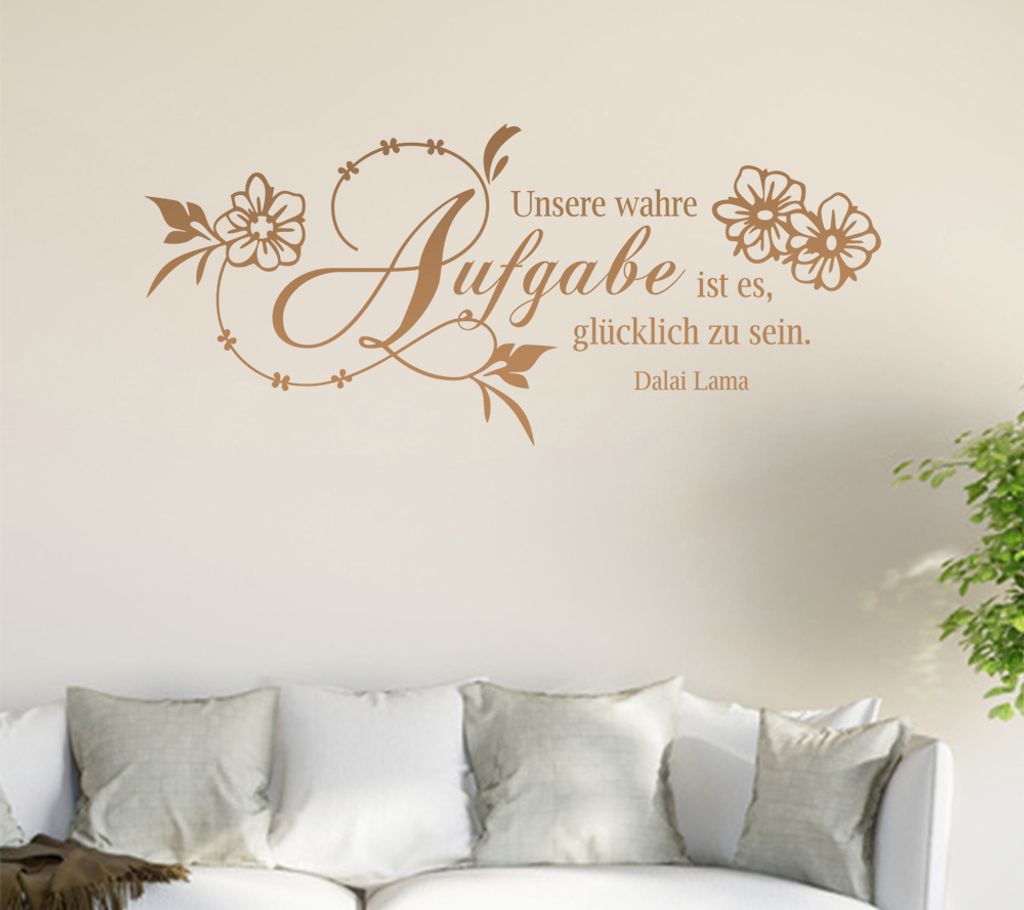 Unsere Wahre Aufgabe... Wandtattoo in 6 Größen - Wandaufkleber Wall Sticker - Dekoration, Küche, Wohnzimmer, Schlafzimmer, Badezimmer