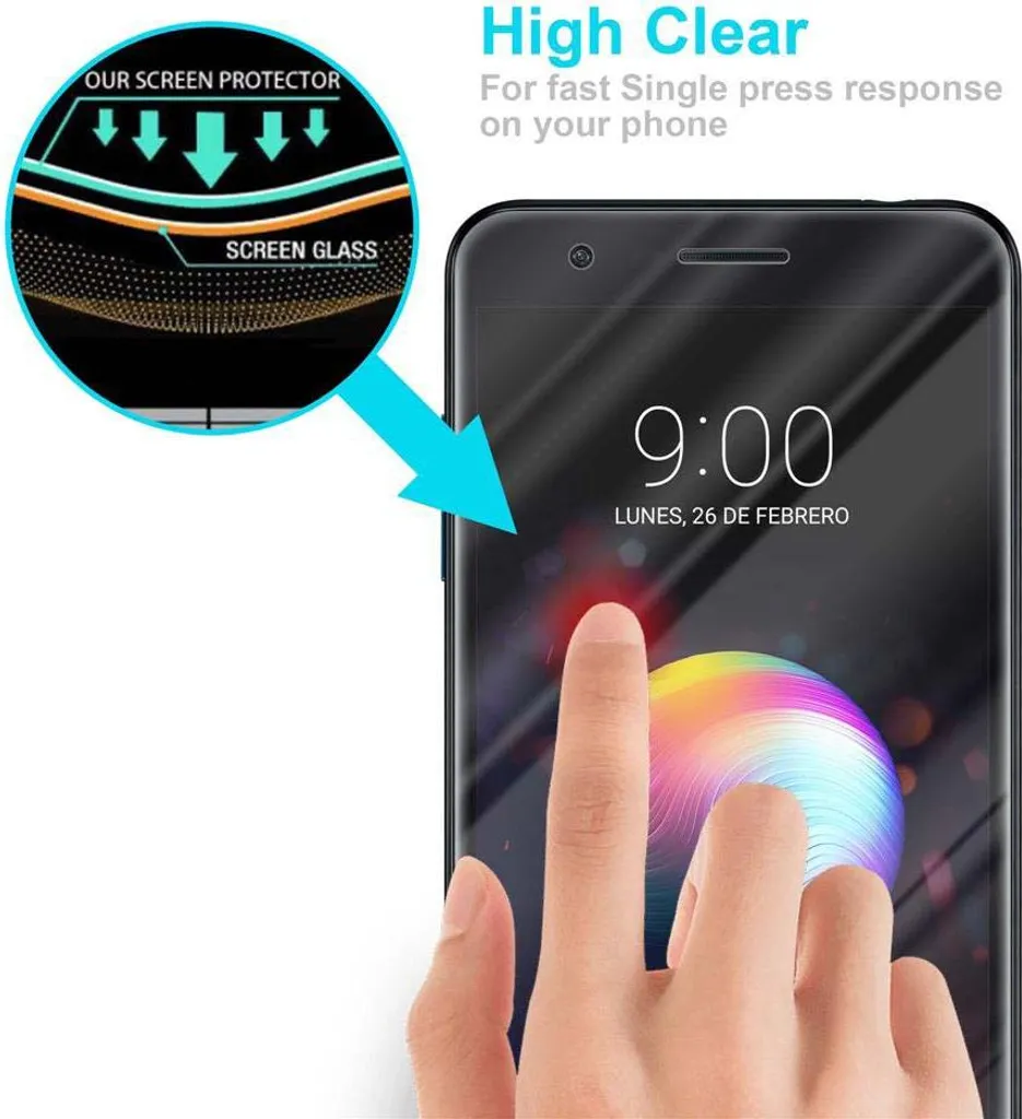 Pellicola In Vetro Temperato Doupi 9H Per LG G4 | HD Retina Trasparente | Anti-graffio E Anti-impronta | Kit Di Montaggio Incluso