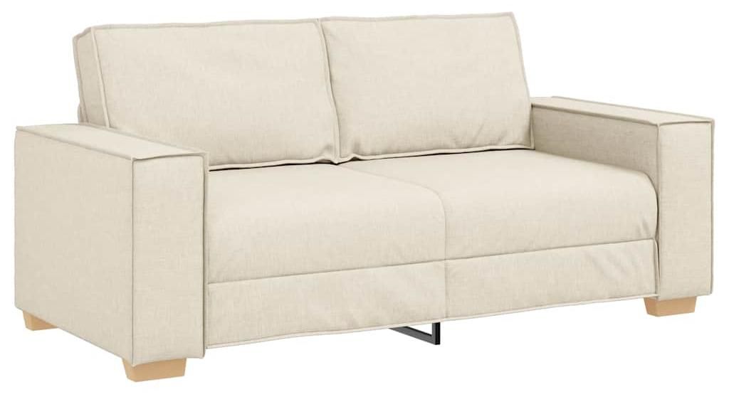 vidaXL 2-Sitzer Sofa Leinen 180x78x84 cm