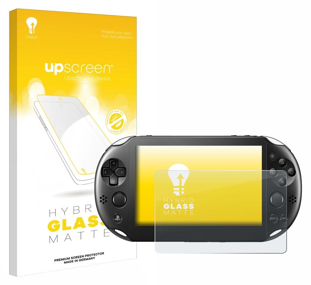 upscreen Entspiegelungs Schutzglas für Sony Playstation PS Vita Slim Schutzfolie Panzer Folie Glas Display Schutz matt